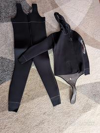 muta completa con cerniera da 5 mm