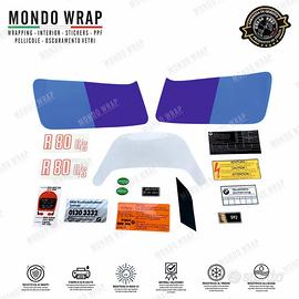 Adesivi compatibili con moto R 80 GS 1985 mod. b.