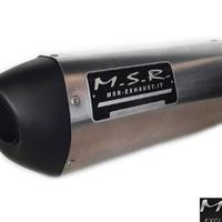 Scarico omologato msr artic trv 700 ovale acciaio