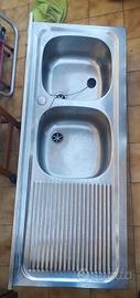 Lavello in acciaio inox 120 x 47