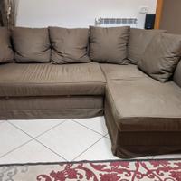 Divano letto 3 posti con Chaise Longue contenitore