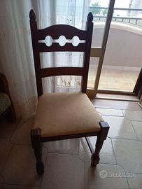Sedie in legno massello, quantità 6