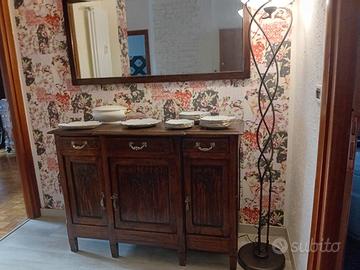 credenza liberty con specchiera 