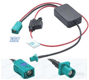 AMPLIFICATORE DI SEGNALE RADIO FM CONNETTORE FAKRA