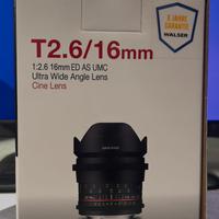 Obiettivo Samyang 16mm Cine Lens