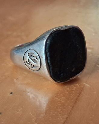 Anello andrea 925 argento con sanpietrino vintage