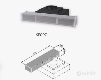 AIRONE filtro a carbone da zoccolo KFCPZ