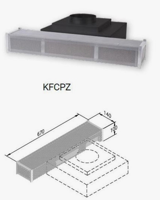 AIRONE filtro a carbone da zoccolo KFCPZ