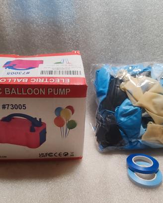 pompa per gonfiare + 200 palloncini , nuovo.