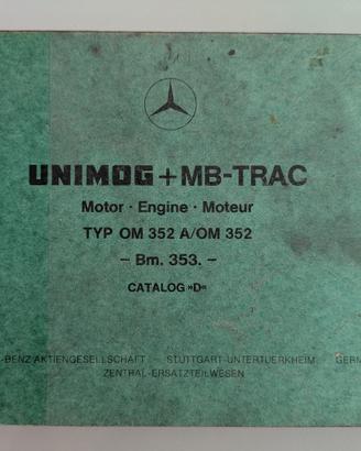 Catalogo parti ricambio motore UNIMOG Mercedes