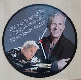 Vinile a orologio omaggio a Claudio Baglioni 