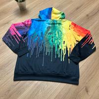 Felpa cappuccio multicolore taglia L