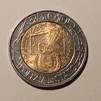 500 lire bimetalliche 1997 polizia 