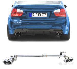 KIT CONVERSIONE SCARICO BMW E90 E91 LOOK M DOPPIO 