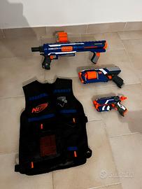 Nerf, Pistole, fucile e giubbotto con munizioni