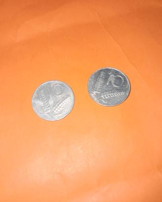 Lotto 4 monete  Italiane 10 e 100 Lire