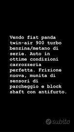 Panda twiner benzina metano