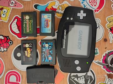 Gameboy Advance Black + 4 Giochi