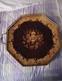 Vassoio intarsio sorrentino elegante