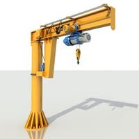 Gru a bandiera 2 tonnellate, altezza 6M,Braccio 5m