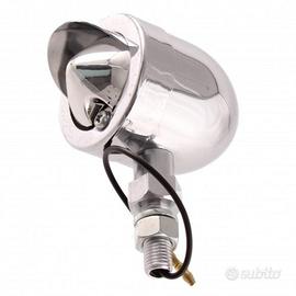 Freccia per moto custom con vetro cromato