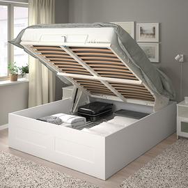 Letto contenitore matrimoniale con materasso