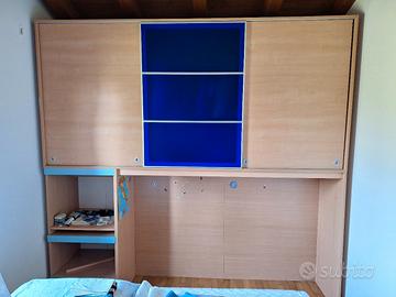 CAMERETTA PONTE + DUE RETI DOGHE IN LEGNO 