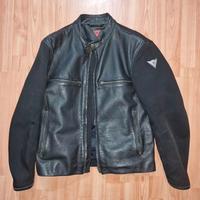 Giacca moto pelle Dainese con protezioni originali