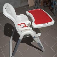 Seggiolone pappa bambino con vassoio