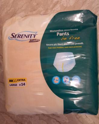 MUTANDINE PANTS INCONTINENZA SERENITY 14 PEZZI   L