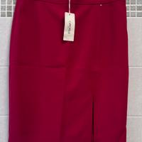 Gonna al ginocchio bordeaux 46 Camomilla nuova