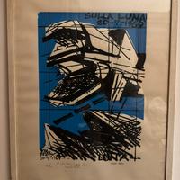 Serigrafia Vinicio Berti – Sulla Luna (1969)