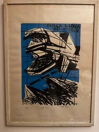 Serigrafia Vinicio Berti – Sulla Luna (1969)