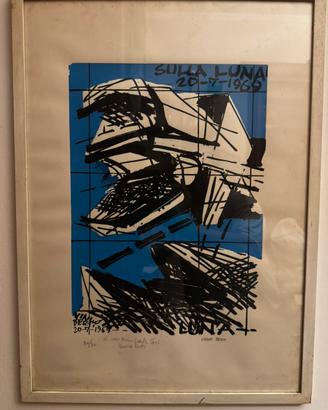 Serigrafia Vinicio Berti – Sulla Luna (1969)