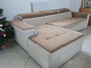 Divano letto con chaise longue