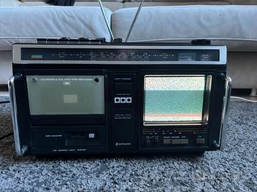 Boombox vintage tv Hitachi