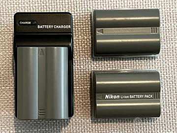 3x Batterie EN-EL3 per Nikon + caricabatterie