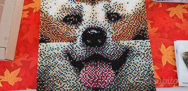 Chiodini Quercetti  gioco Pixel Art CANE - 7200 pz