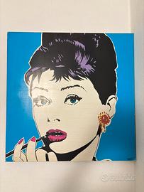 Quadro Pop Art Audrey Hepburn - Firma Tomas