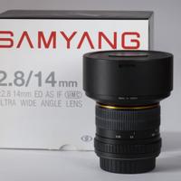 Samyang 14 f/2,8  IF ED UMC (attacco Canon EF)
