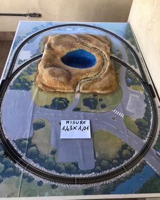 Trenino Plastico ferroviario in scala H0