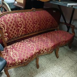 DIVANETTO NOCE S/ ROSSA