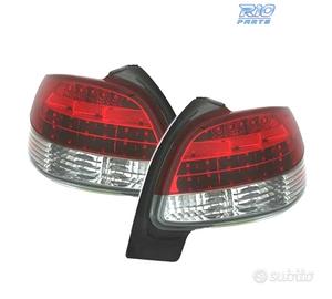 FANALI PEUGEOT 206 98-09 LED ROSSO CROMATO