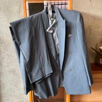 COMPLETO UOMO ELEGANTE CON PAPILLON GRIGIO