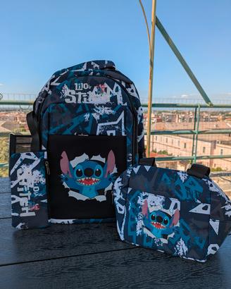 Set zaino da 3 pezzi a tema Disney Lilo & Stitch