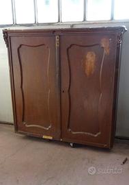 CREDENZA DISPENSA MADIA LIBRERIA IN NOCE