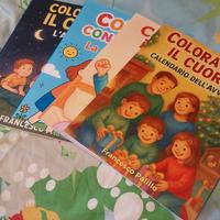 Set 4 Libri "Colora con il Cuore" per bambini