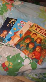 Set 4 Libri "Colora con il Cuore" per bambini
