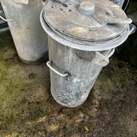 Bidoni in acciaio zincato