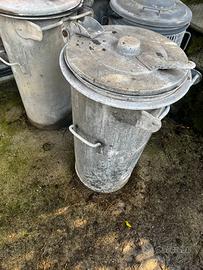 Bidoni in acciaio zincato